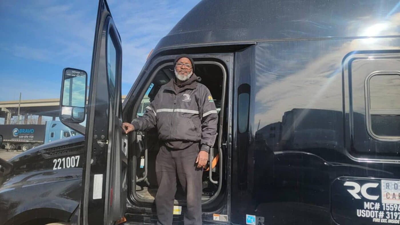 Driver with Rogue Carrier truck